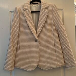 Eli Tahari pink & beige blazer